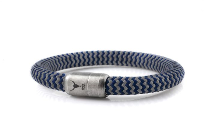 Herrenarmband DIGGER, marine-grau